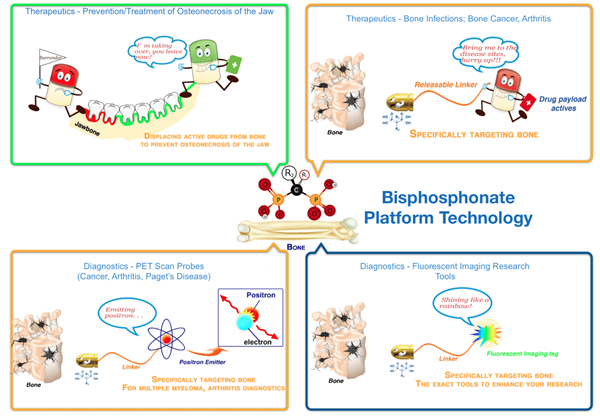 雙膦酸鹽(Bisphosphonates)技術平臺示意圖