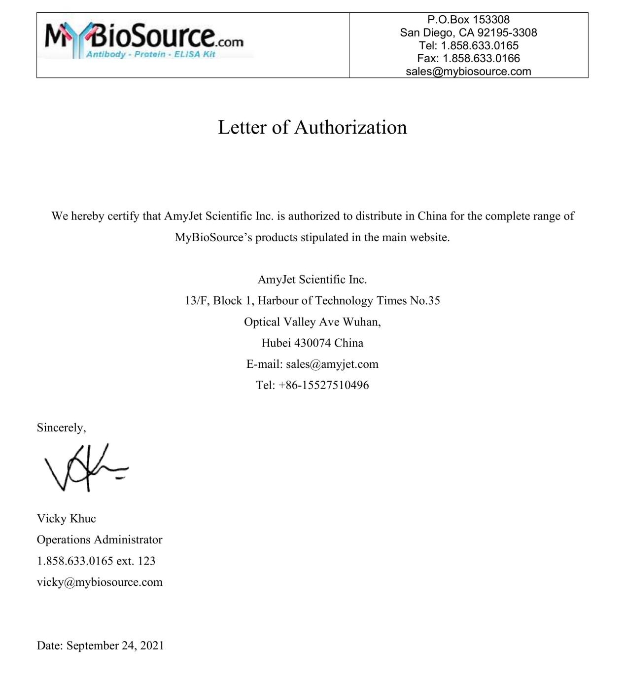 MyBioSource在中國區域的代理授權書MyBioSource在中國區域的代理授權書.jpeg