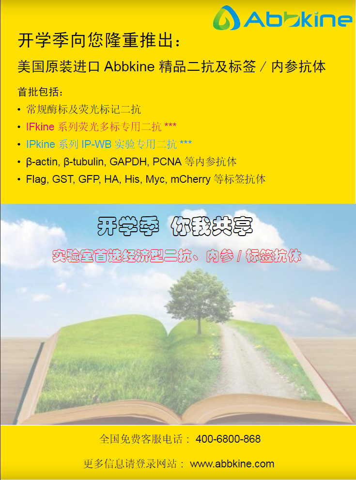 Abbkine常規二抗及標簽和內參抗體2013產品應用手冊
