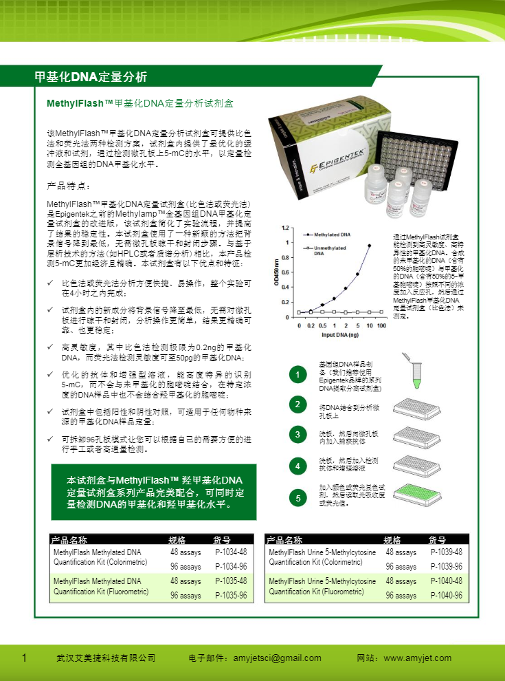 表觀遺傳研究方案產品折頁