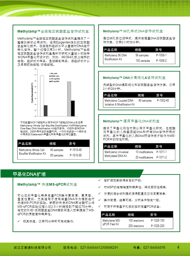 表觀遺傳研究方案產品折頁